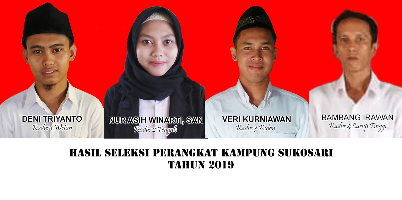 HASIL TES ONLINE CALON PERANGKAT KAMPUNG SUKOSARI